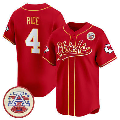 Men's Kansas City Chiefs 2025 Vapor Baseball Jersey - All Stitched