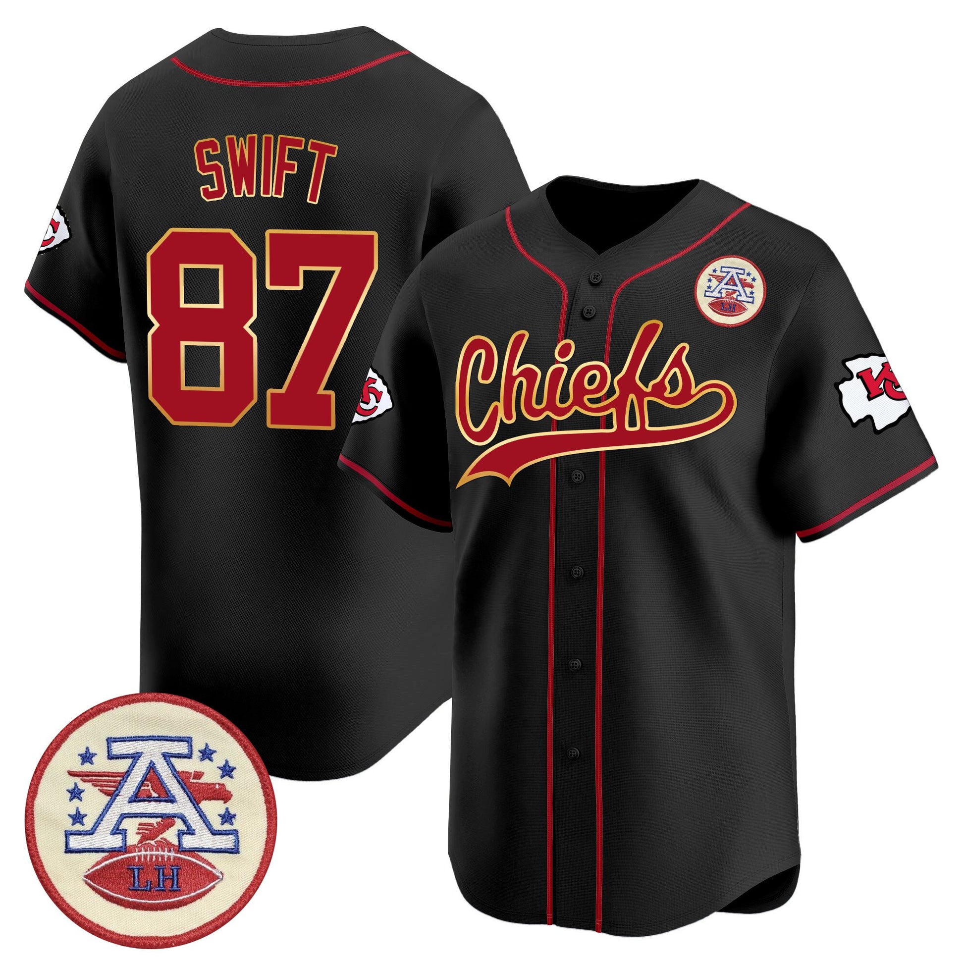 Men's Kansas City Chiefs 2025 Vapor Baseball Jersey - All Stitched