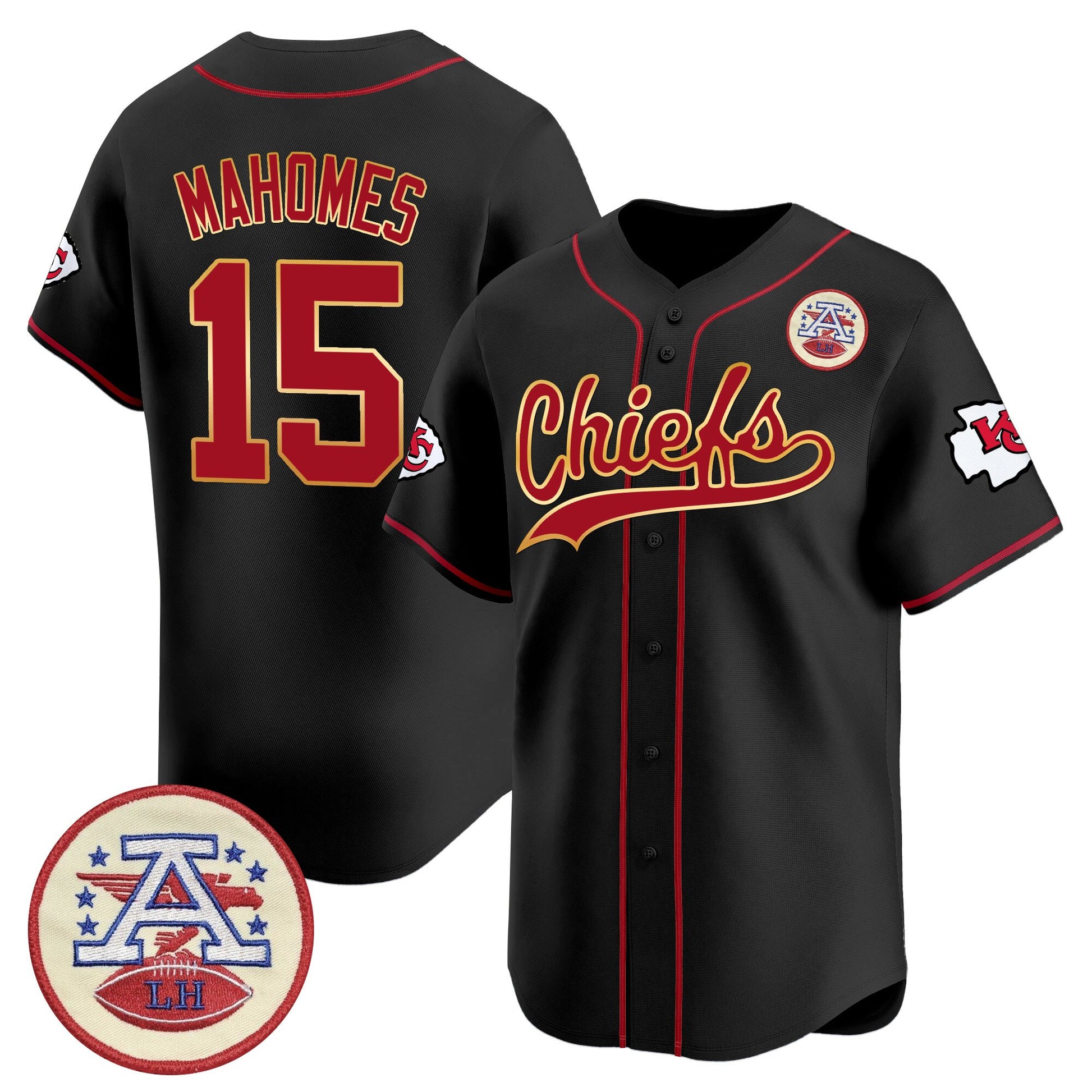 Men's Kansas City Chiefs 2025 Vapor Baseball Jersey - All Stitched