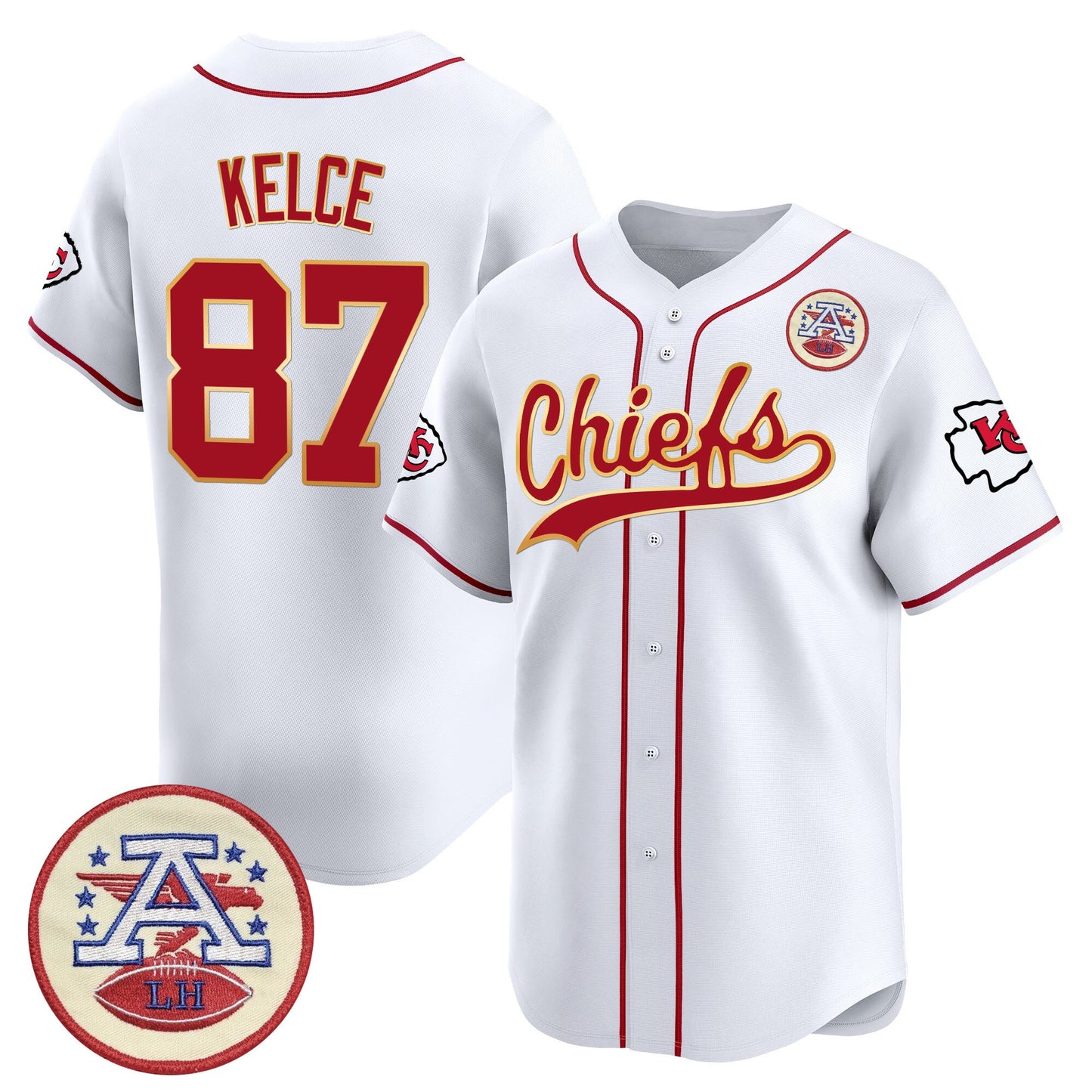 Men's Kansas City Chiefs 2025 Vapor Baseball Jersey - All Stitched