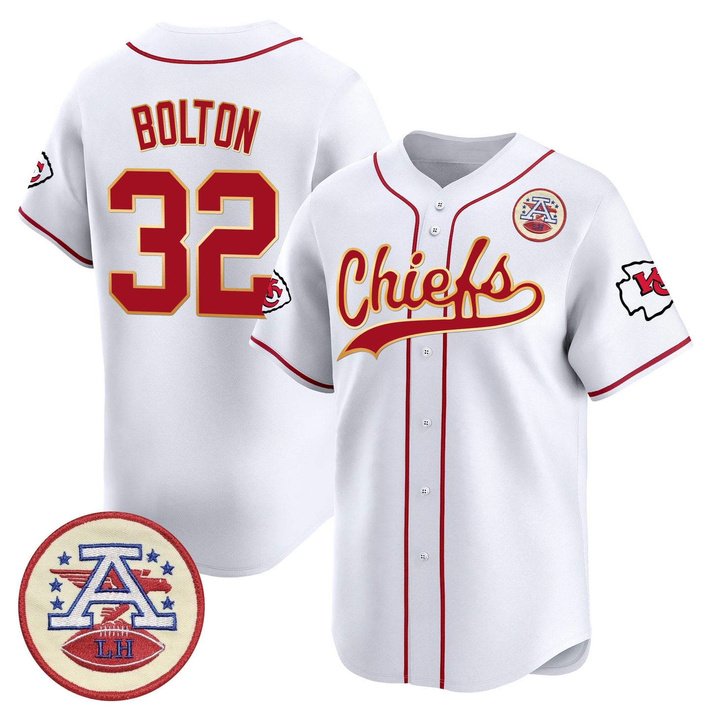 Men's Kansas City Chiefs 2025 Vapor Baseball Jersey - All Stitched
