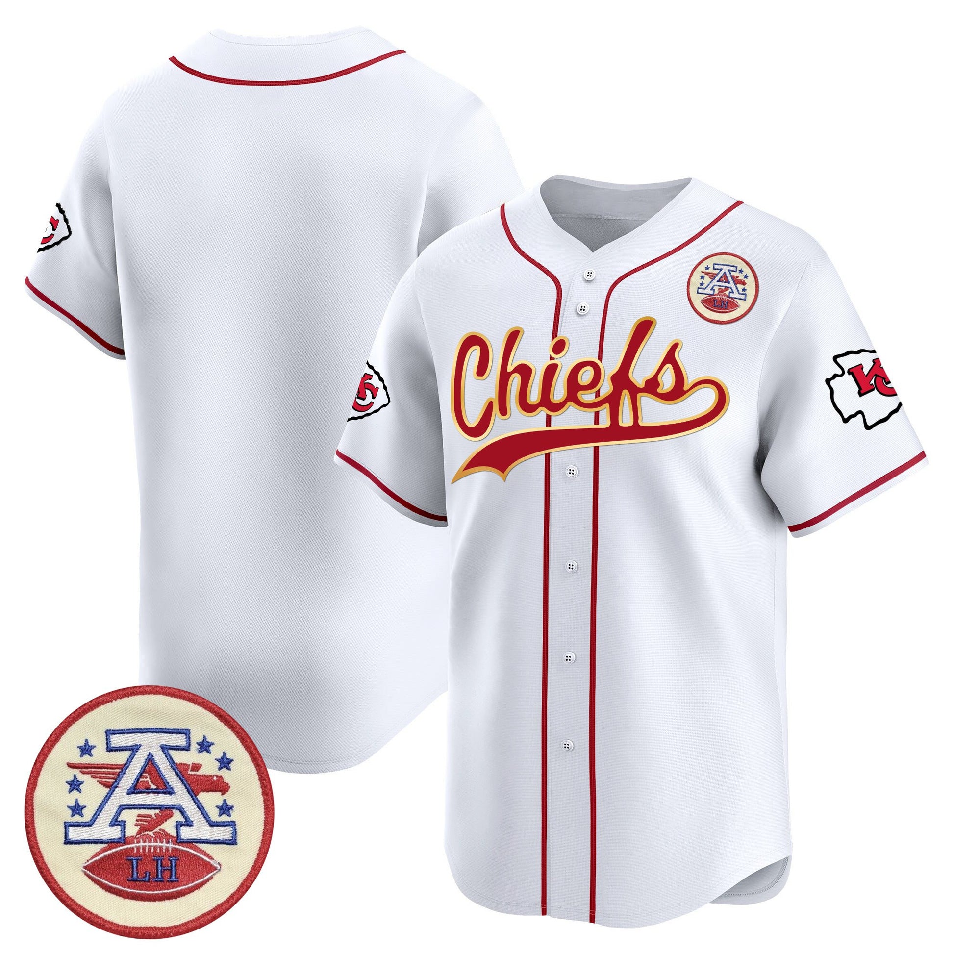 Men's Kansas City Chiefs 2025 Vapor Baseball Jersey - All Stitched