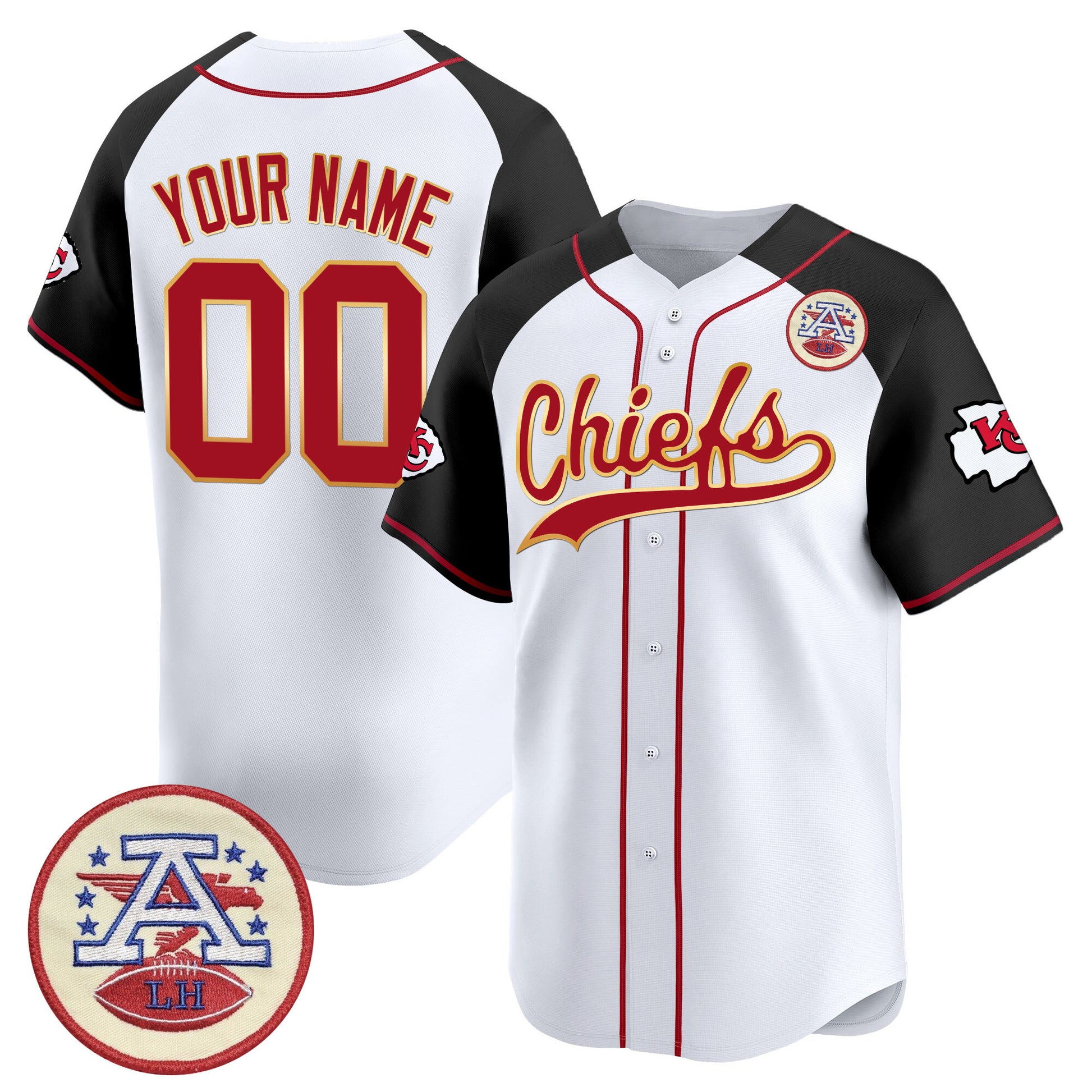 Kansas City Chiefs 2025 Vapor Baseball Custom Jersey - All Stitched