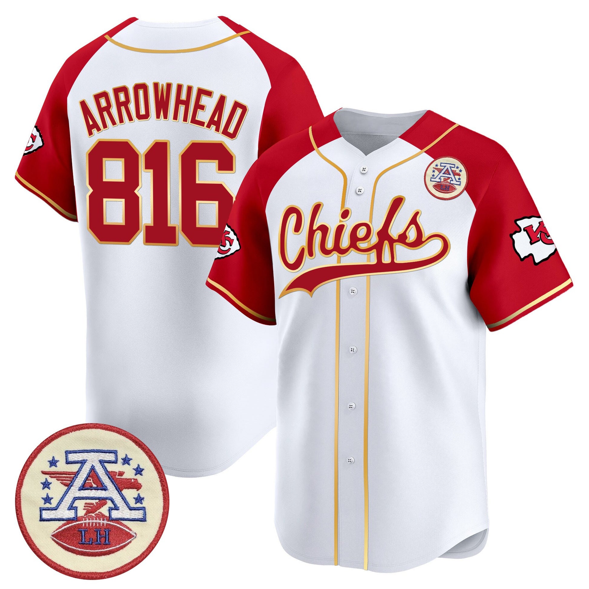 Men's Kansas City Chiefs 2025 Vapor Baseball Jersey - All Stitched