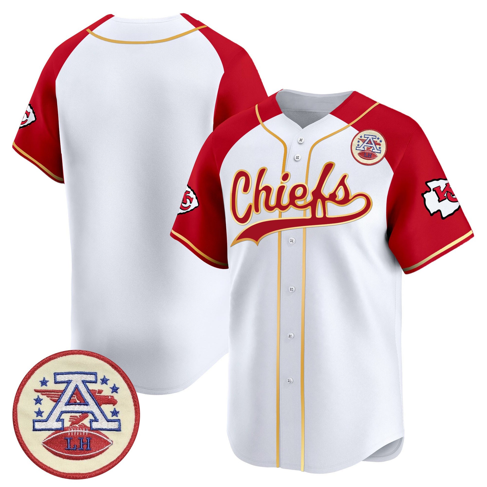 Men's Kansas City Chiefs 2025 Vapor Baseball Jersey - All Stitched