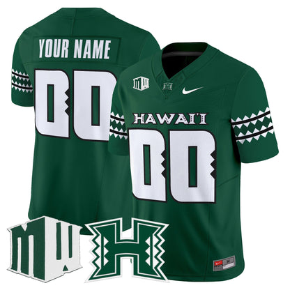 Hawai'i Rainbow Warriors 2025 Vapor Limited Custom Jersey - All Stitched