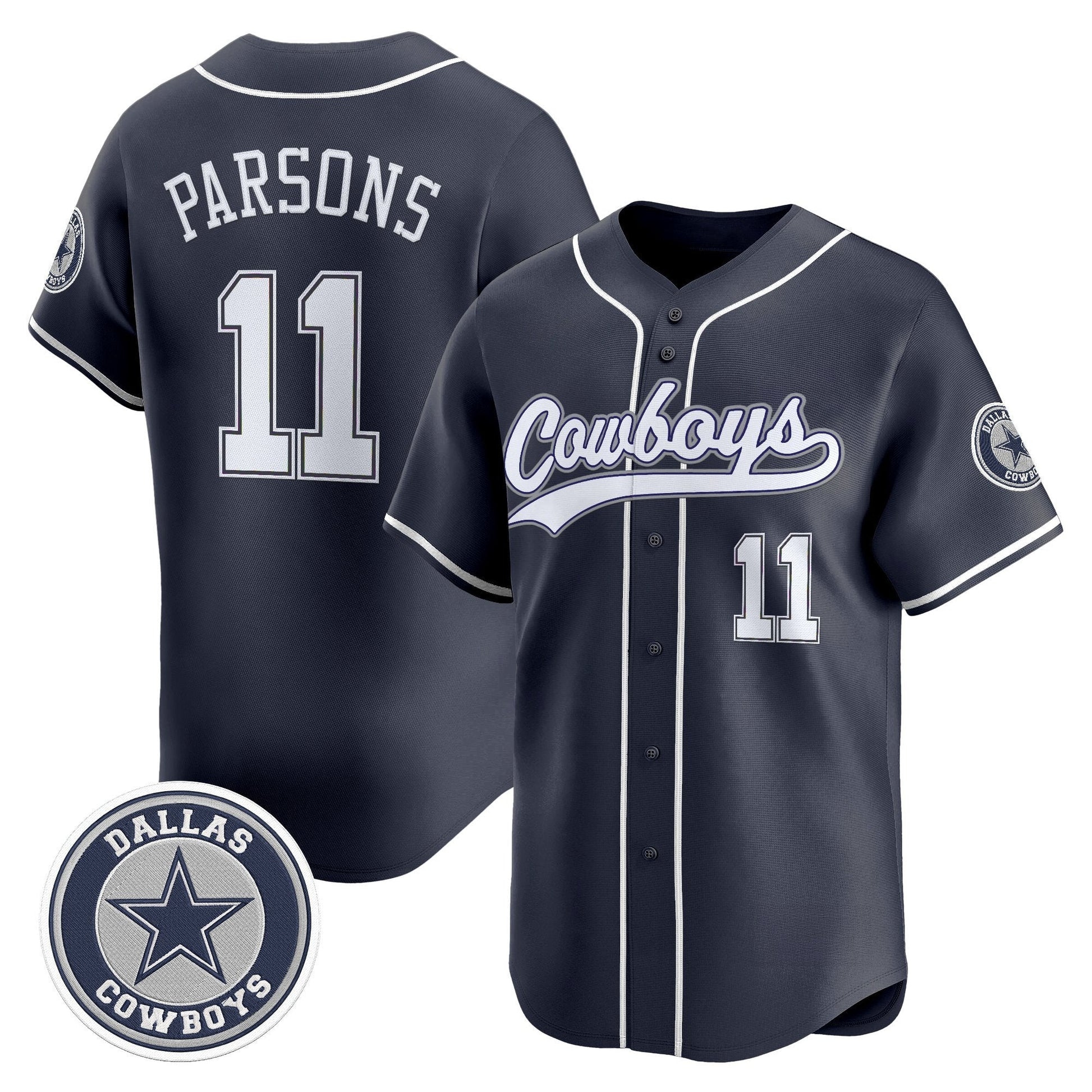 Men's Dallas Cowboys Vapor Baseball Jersey - All Stitched