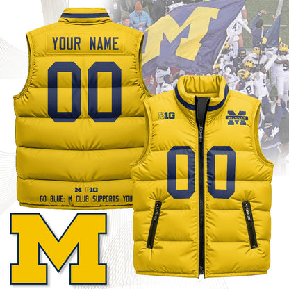 Michigan Wolverines Unisex Puffer Vest