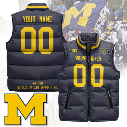 Michigan Wolverines Unisex Puffer Vest