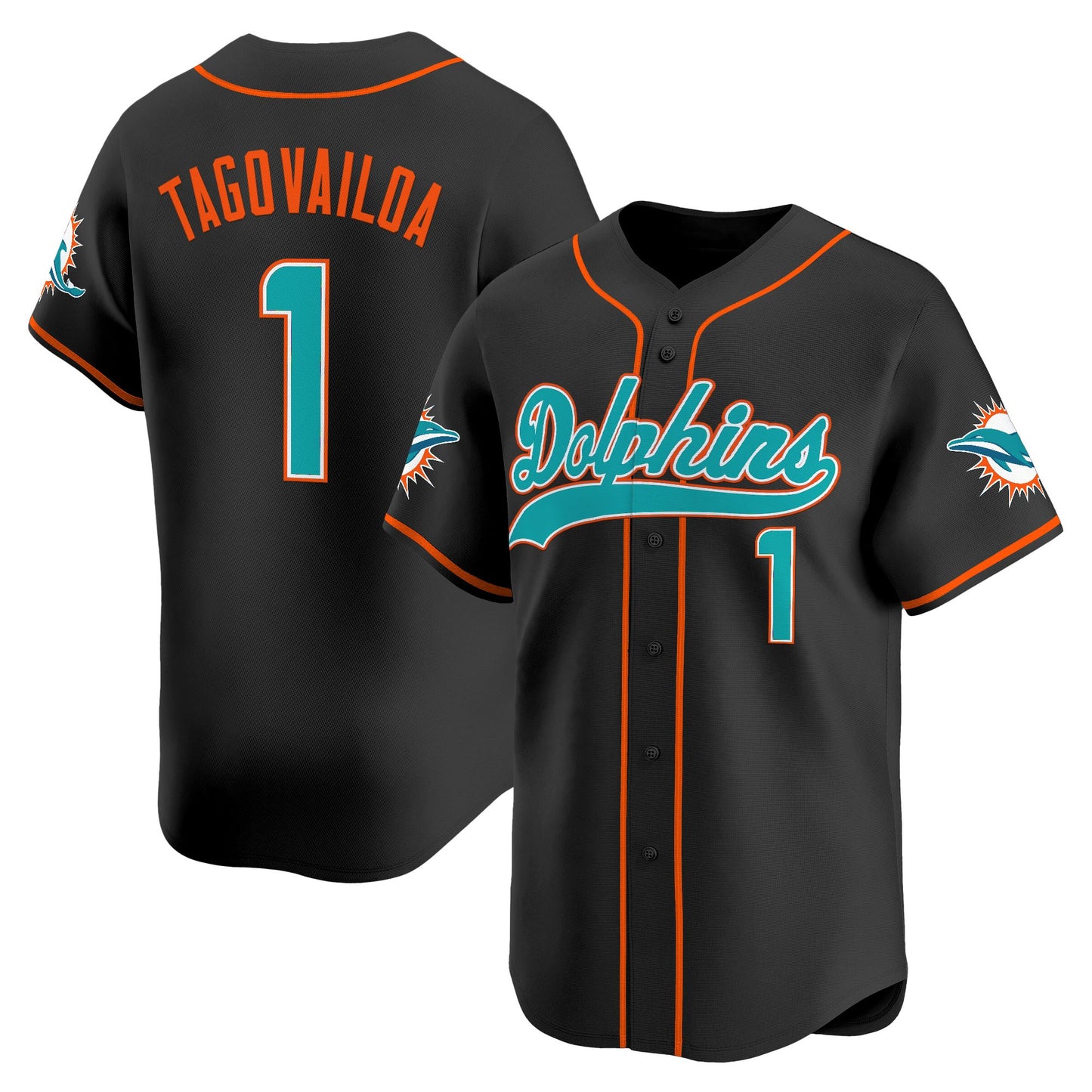 Men's Miami Dolphins 2025 Vapor Baseball Jersey - All Stitched