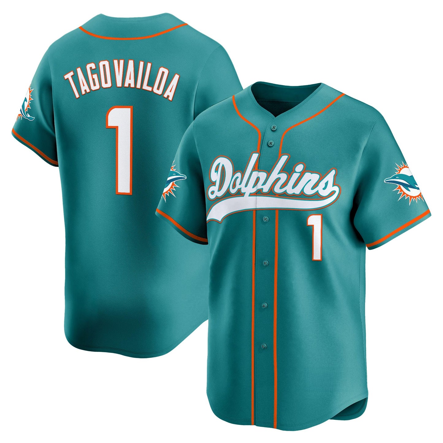 Men's Miami Dolphins 2025 Vapor Baseball Jersey - All Stitched