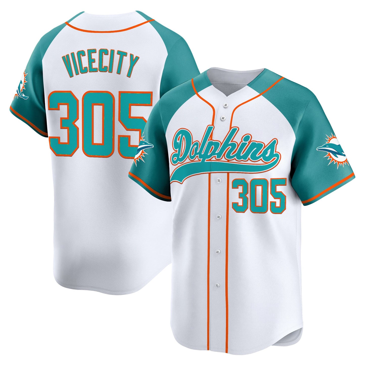 Men's Miami Dolphins 2025 Vapor Baseball Jersey - All Stitched