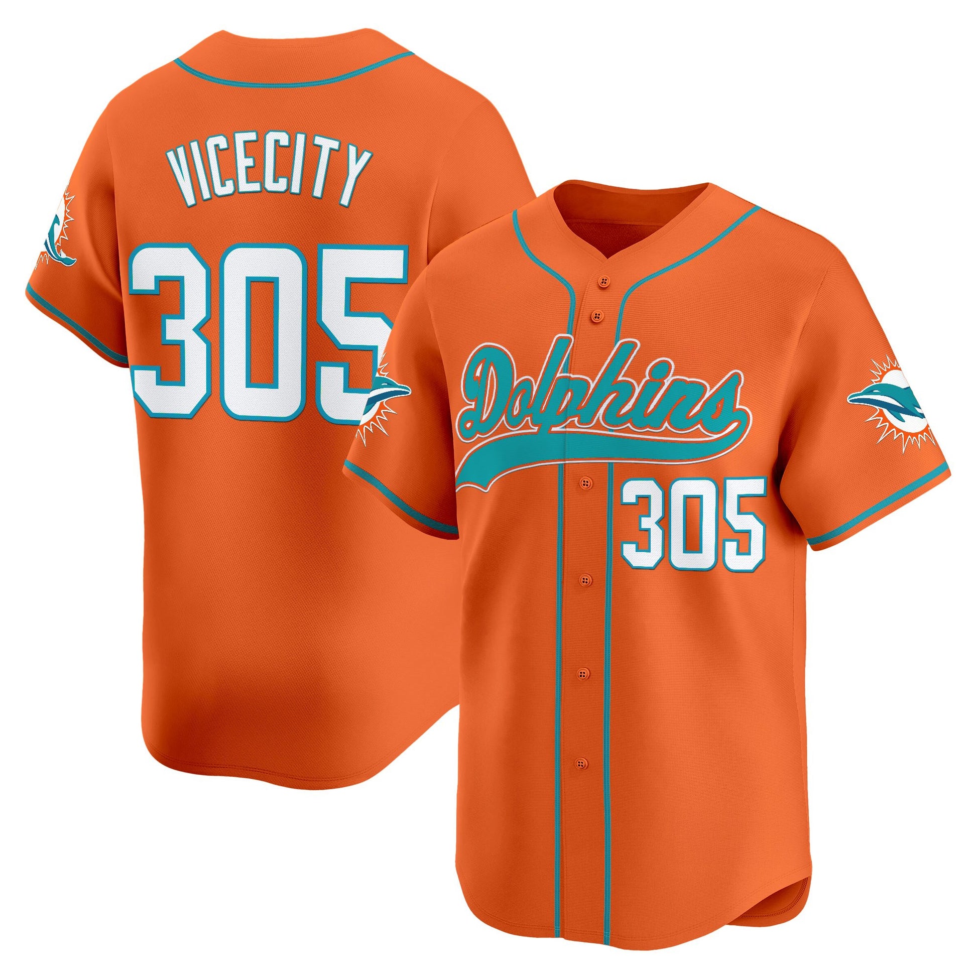 Men's Miami Dolphins 2025 Vapor Baseball Jersey - All Stitched