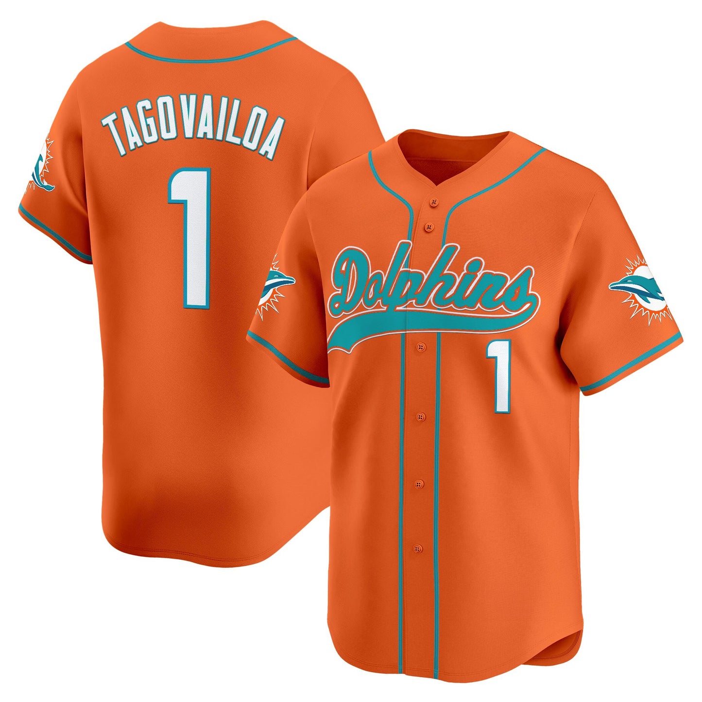 Men's Miami Dolphins 2025 Vapor Baseball Jersey - All Stitched