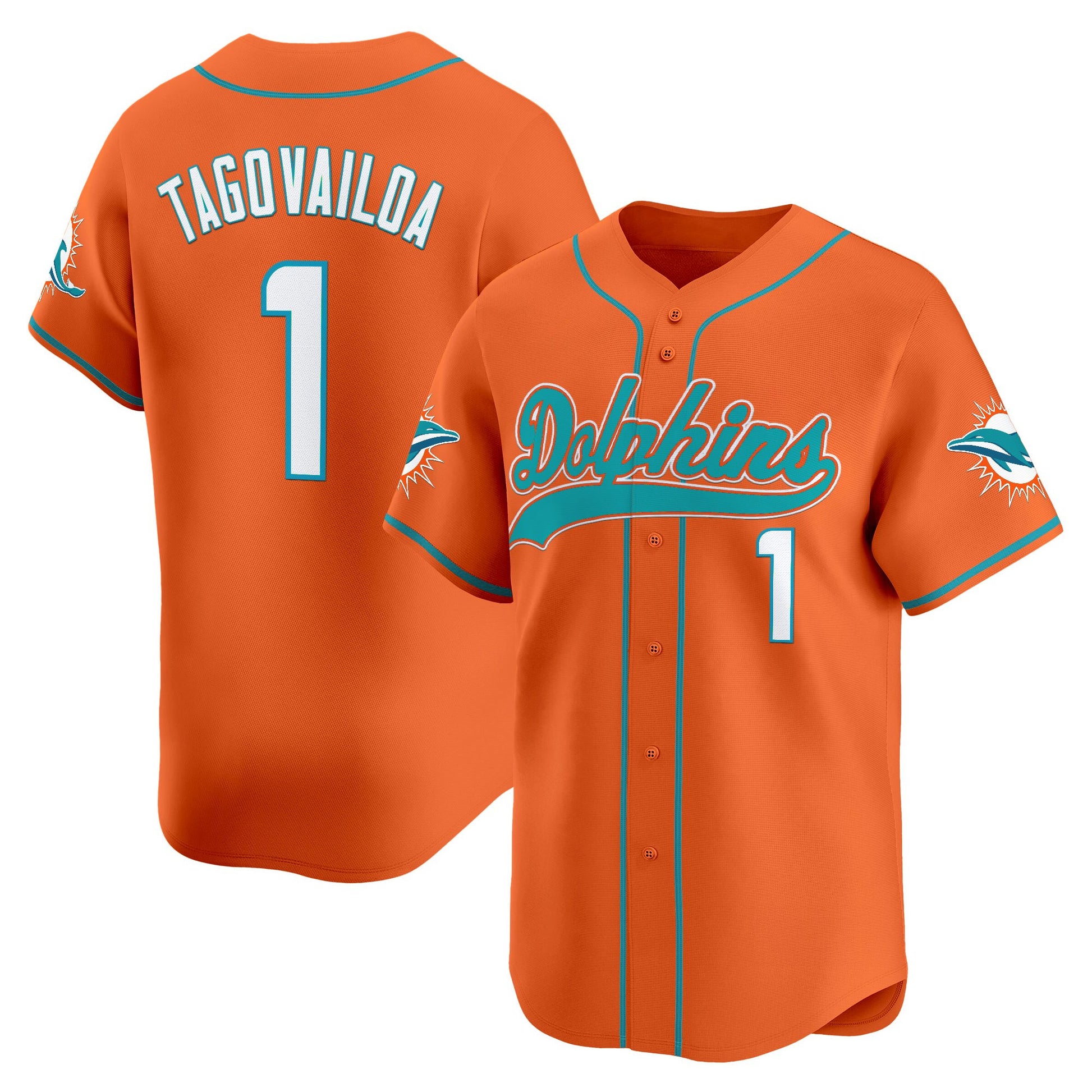 Men's Miami Dolphins 2025 Vapor Baseball Jersey - All Stitched