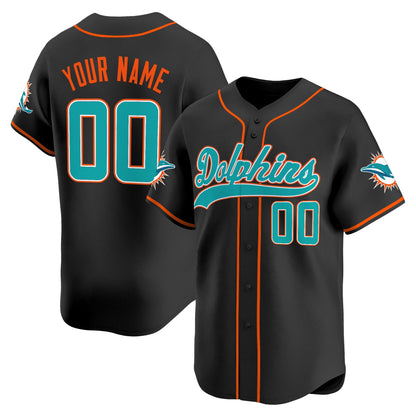 Miami Dolphins 2025 Vapor Baseball Custom Jersey - All Stitched