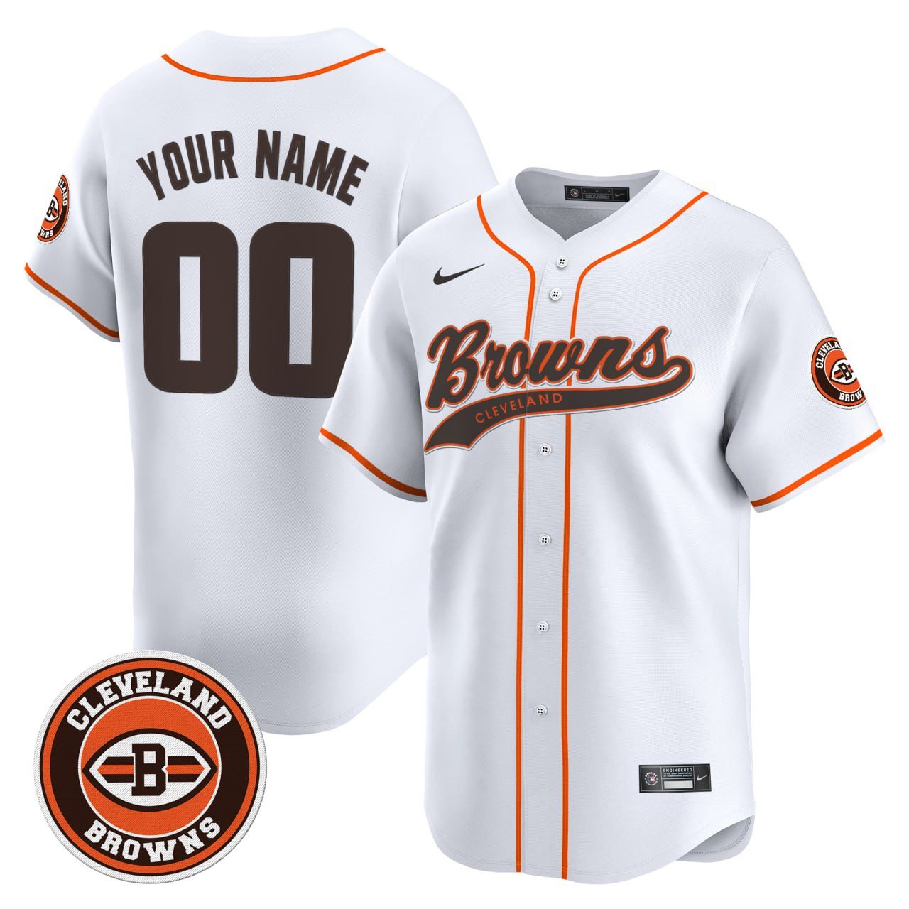 Cleveland Browns 2025 Vapor Premier Limited Custom Jersey - All Stitched