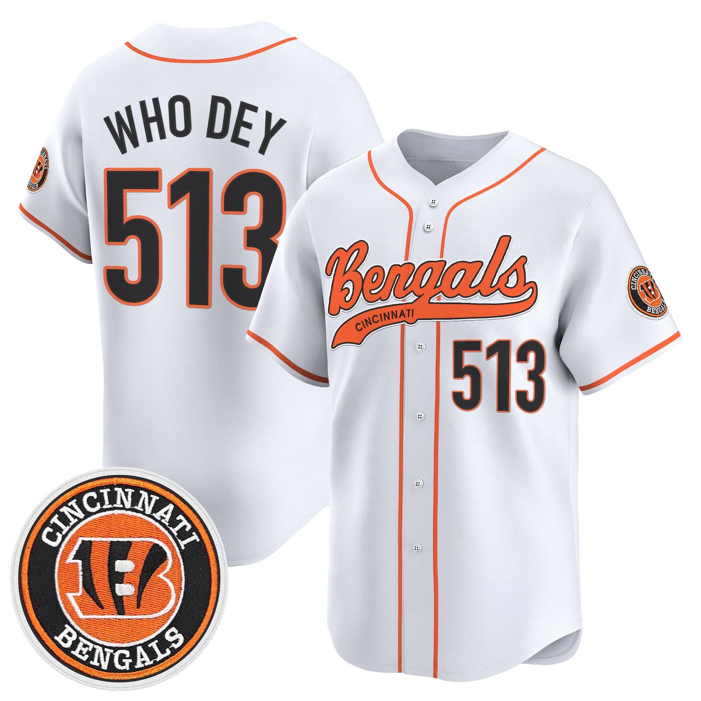 Men's Cincinnati Bengals 2025 Vapor Limited Baseball Jersey - All Stitched