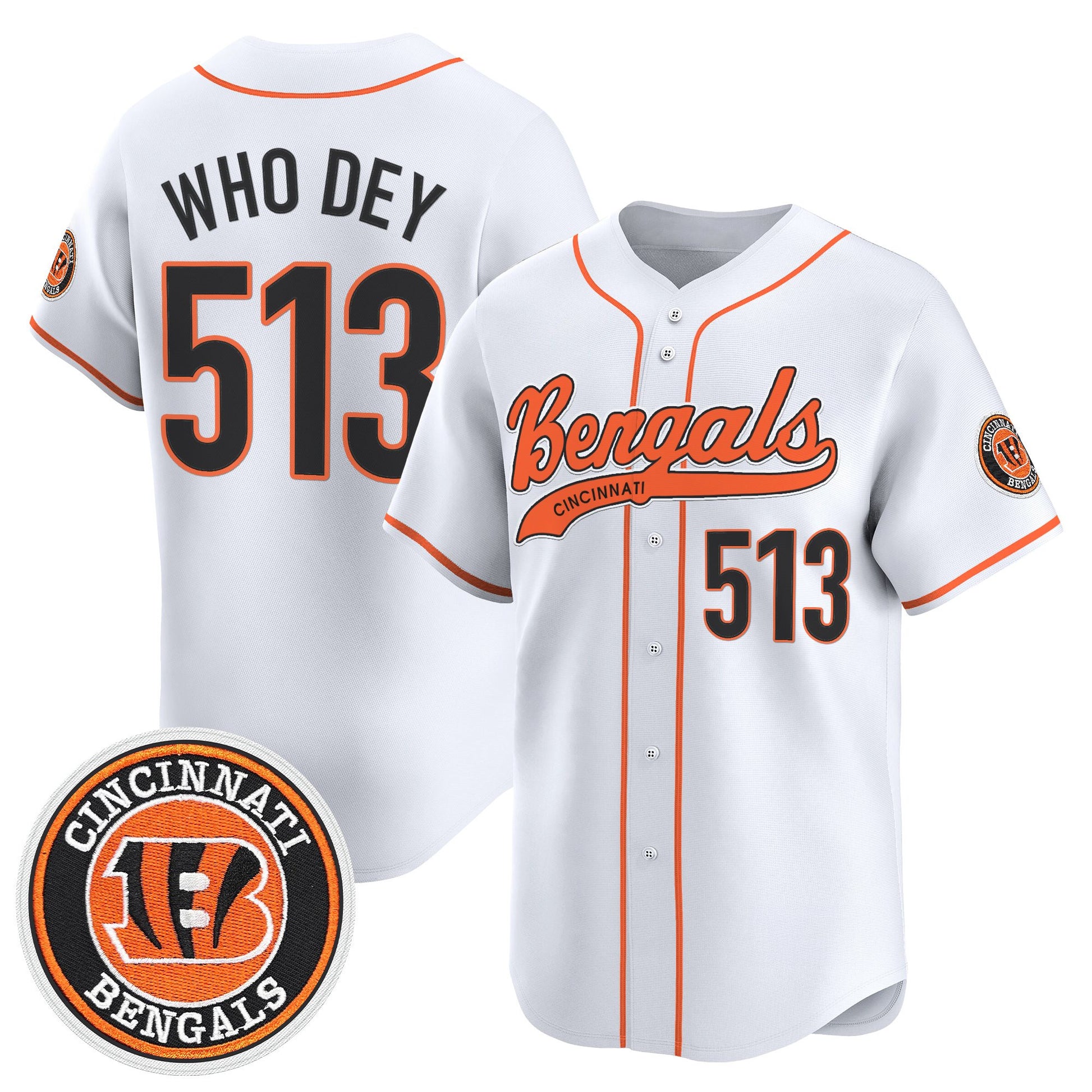 Men's Cincinnati Bengals 2025 Vapor Limited Baseball Jersey - All Stitched