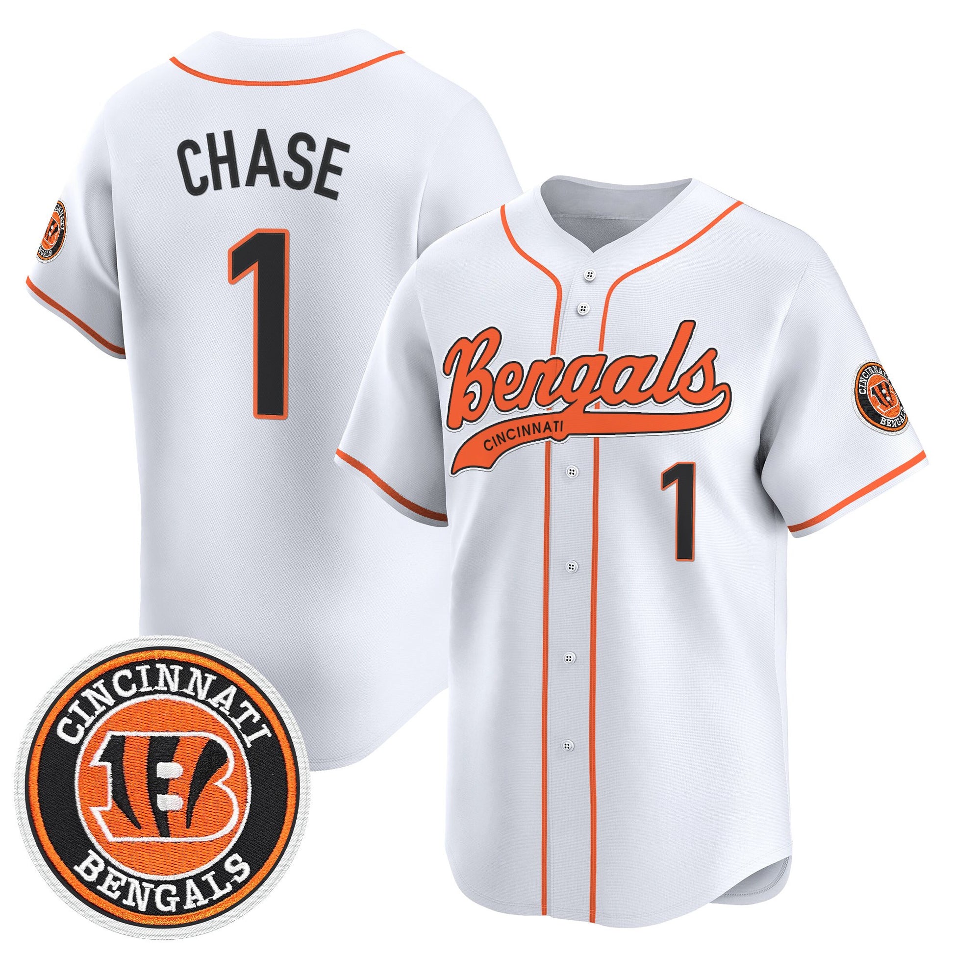Men's Cincinnati Bengals 2025 Vapor Limited Baseball Jersey - All Stitched