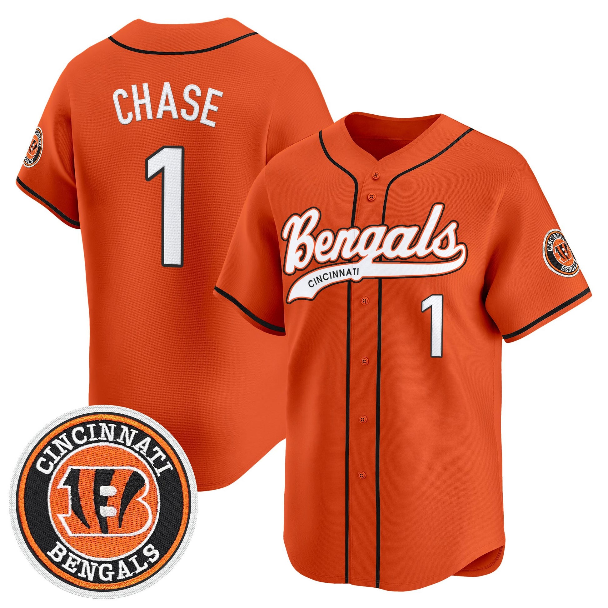 Men's Cincinnati Bengals 2025 Vapor Limited Baseball Jersey - All Stitched