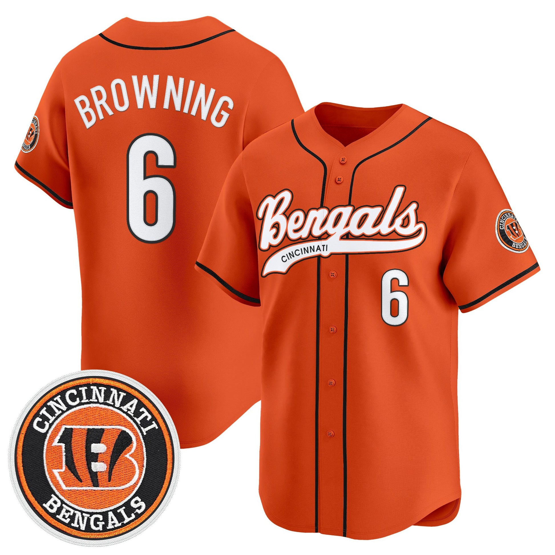 Men's Cincinnati Bengals 2025 Vapor Limited Baseball Jersey - All Stitched