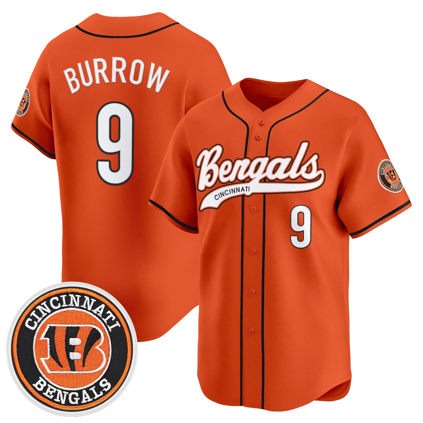 Men's Cincinnati Bengals 2025 Vapor Limited Baseball Jersey - All Stitched