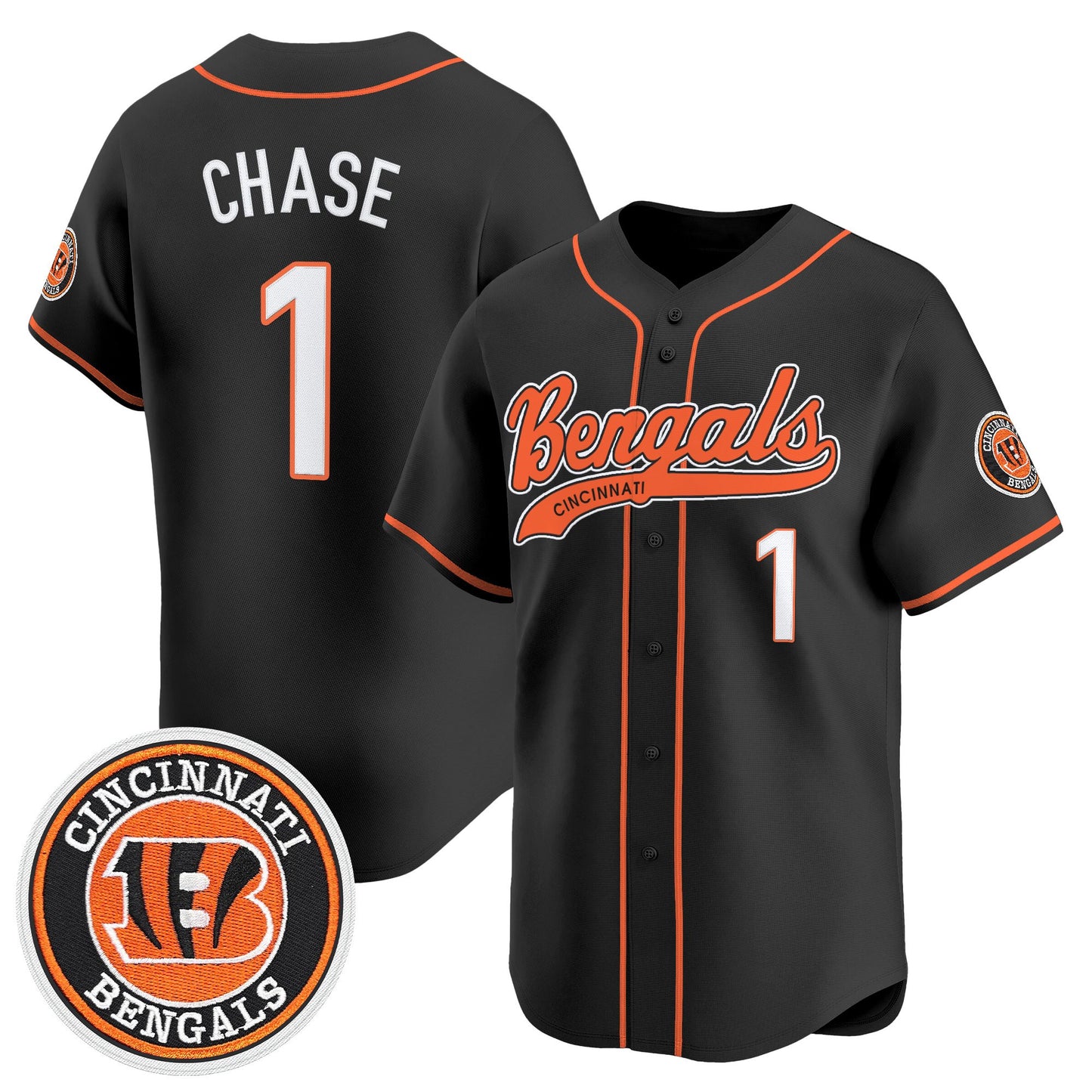 Men's Cincinnati Bengals 2025 Vapor Limited Baseball Jersey - All Stitched