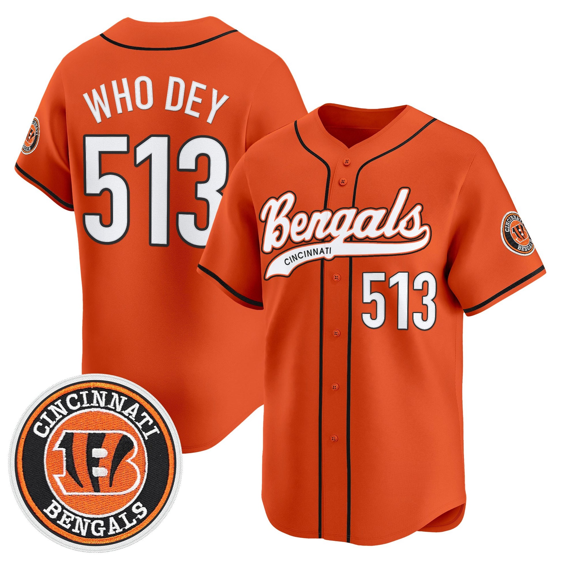 Men's Cincinnati Bengals 2025 Vapor Limited Baseball Jersey - All Stitched