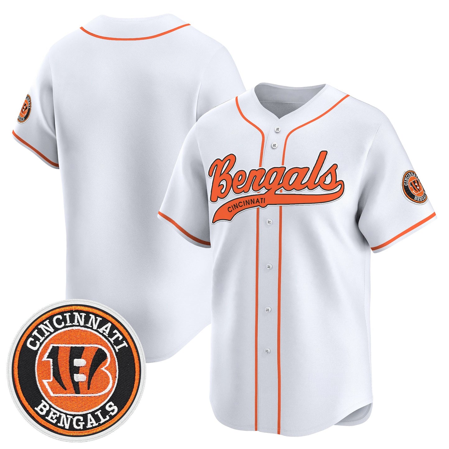 Men's Cincinnati Bengals 2025 Vapor Limited Baseball Jersey - All Stitched