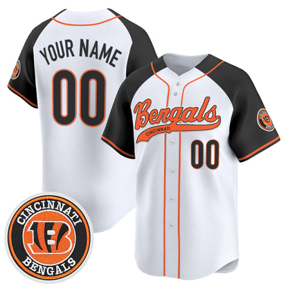 Cincinnati Bengals 2025 Vapor Limited Baseball Custom Jersey - All Stitched