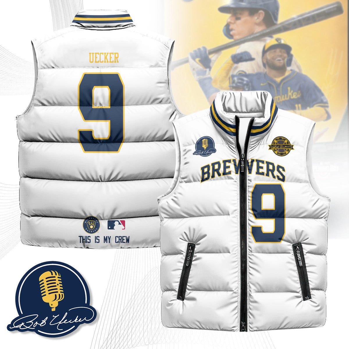 Milwaukee Brewers Unisex Puffer Vest