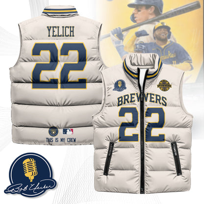 Milwaukee Brewers Unisex Puffer Vest