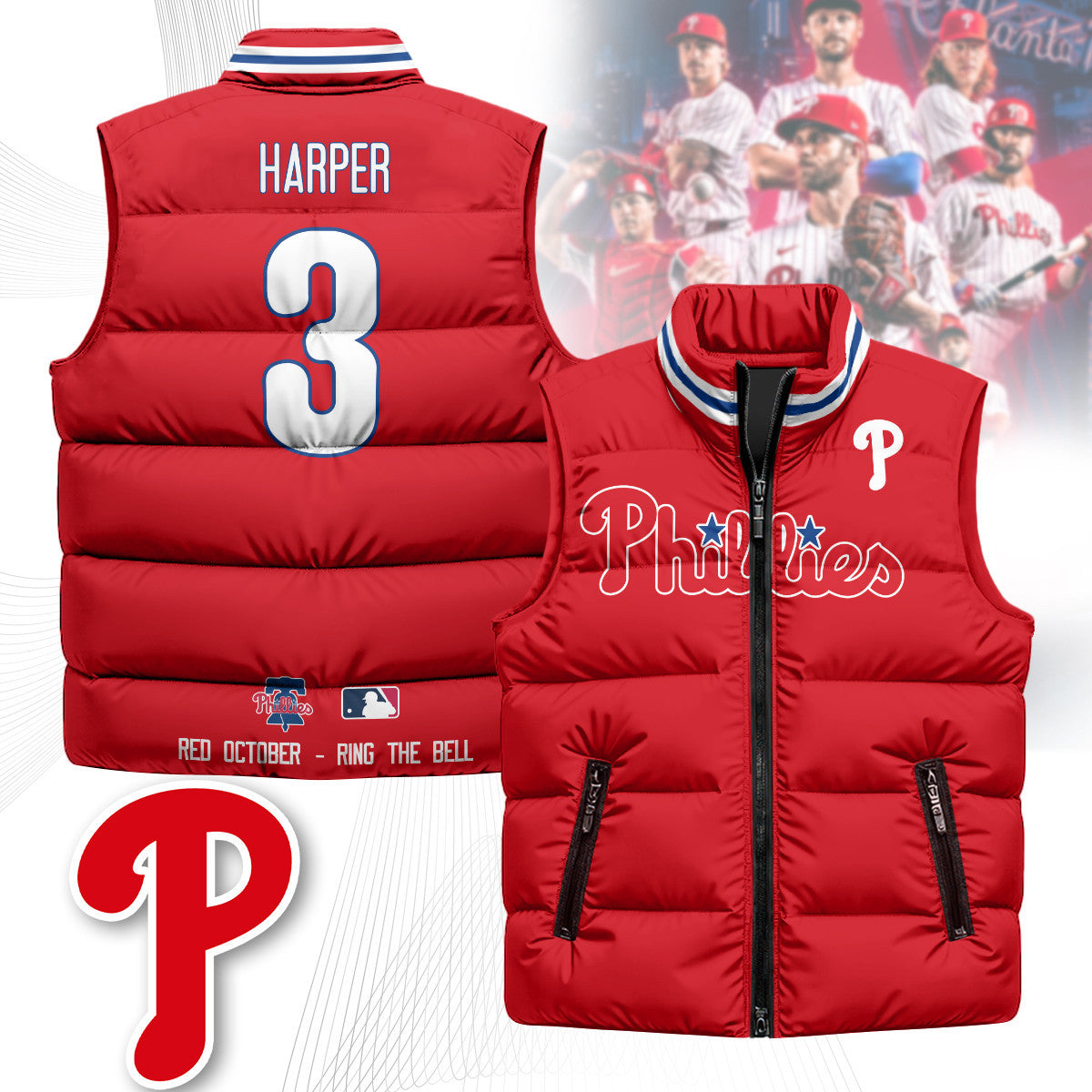 Philadelphia Phillies Unisex Puffer Vest