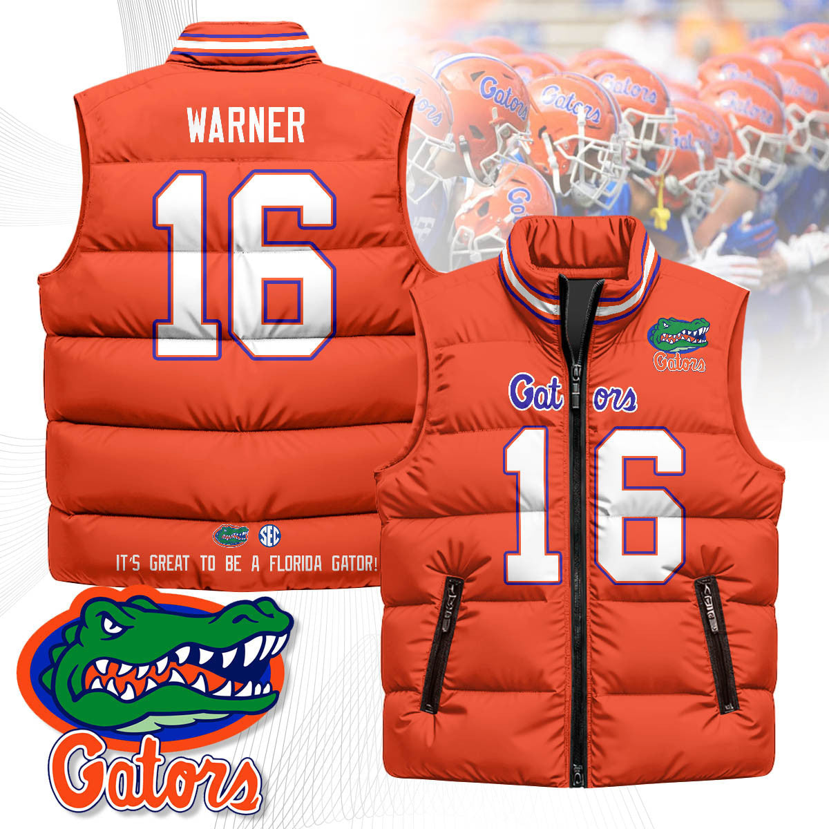Florida Gators Unisex Puffer Vest