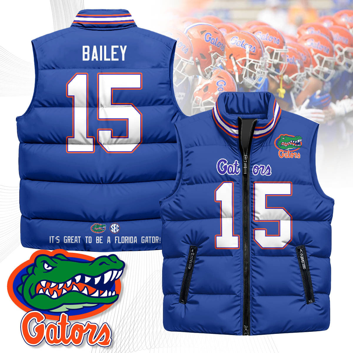 Florida Gators Unisex Puffer Vest