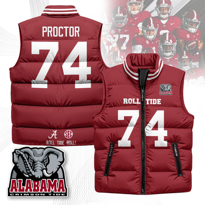 Alabama Crimson Tide Unisex Puffer Vest