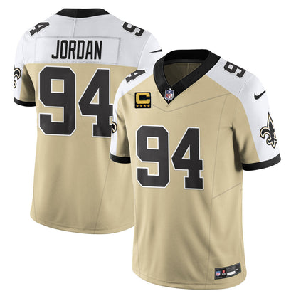 NO Golds Alternate Patch "C" Vapor Limited Jersey - All Stitched