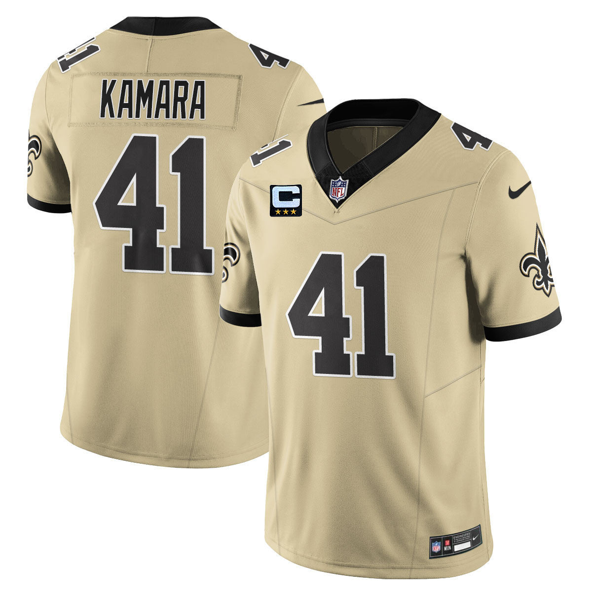 NO Golds Alternate Patch "C" Vapor Limited Jersey - All Stitched