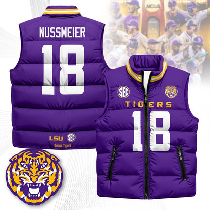 LSU Tigers Unisex Puffer Vest
