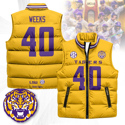 LSU Unisex Puffer Vest