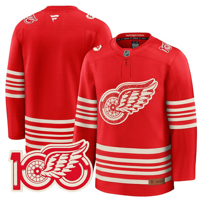 Detroit Red Wings Centennial Season Premium Jersey - All Stitched