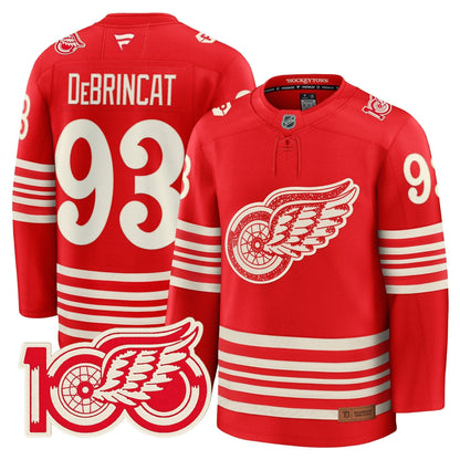 Detroit Red Wings Centennial Season Premium Jersey - All Stitched