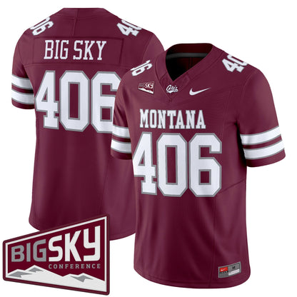 Men's Montana Grizzlies 2025 Vapor Limited Jersey - All Stitched