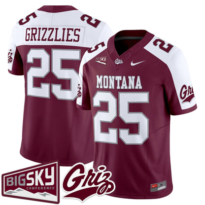 Men's Montana Grizzlies 2025 Vapor Limited Jersey - All Stitched