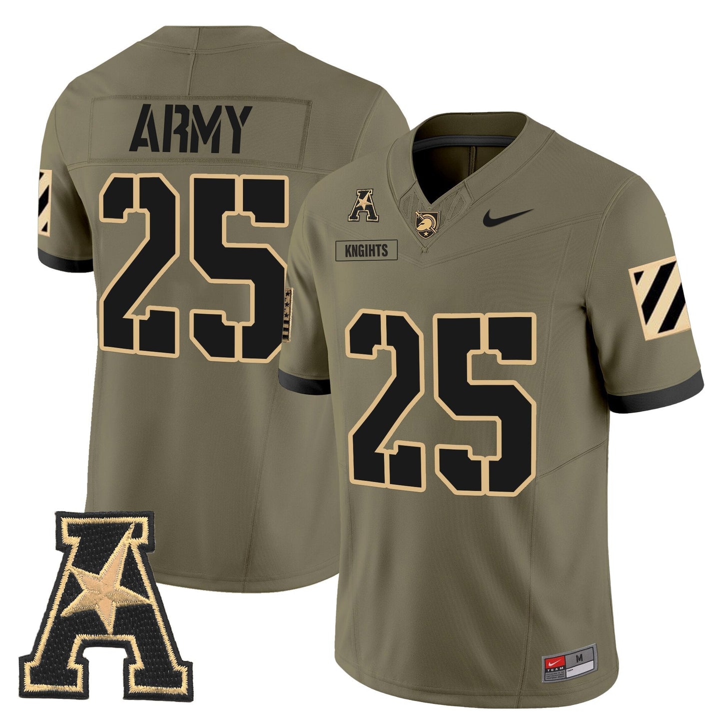 Men's Army Black Knights 2025 Vapor Limited Jersey - All Stitched