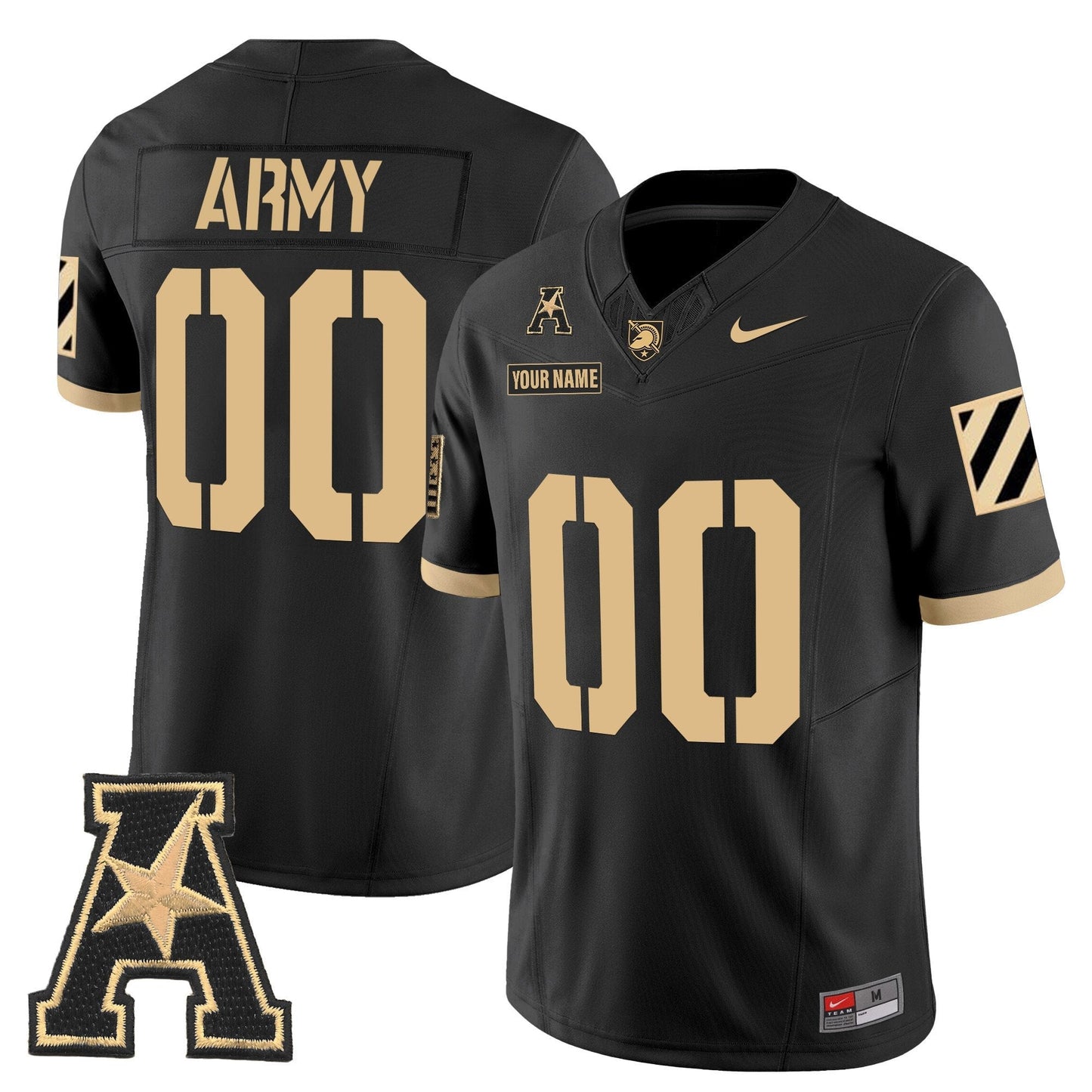 Army Black Knights 2025 Vapor Limited Custom Jersey - All Stitched