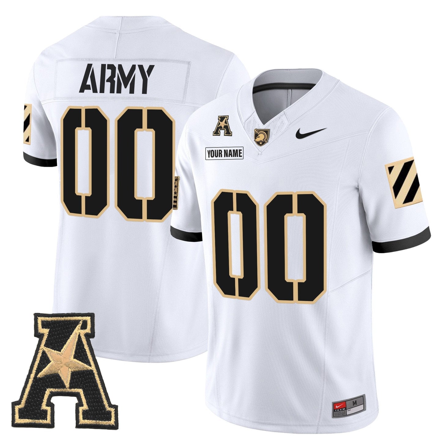Army Black Knights 2025 Vapor Limited Custom Jersey - All Stitched