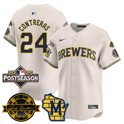 Milwaukee Brewers 2025 Postseason Jersey - All Stitched