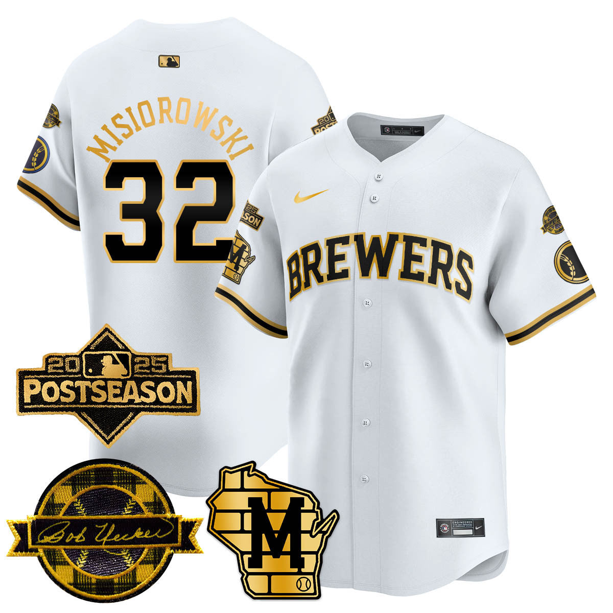 Milwaukee Brewers 2025 Postseason Jersey - All Stitched